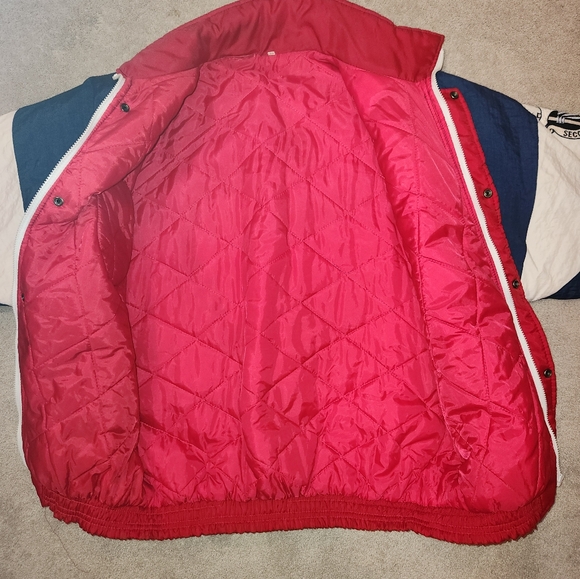 Vintage US Military Jacket , Army 2nd Infantry Division Puffer, Men's XL - Picture 10 of 14